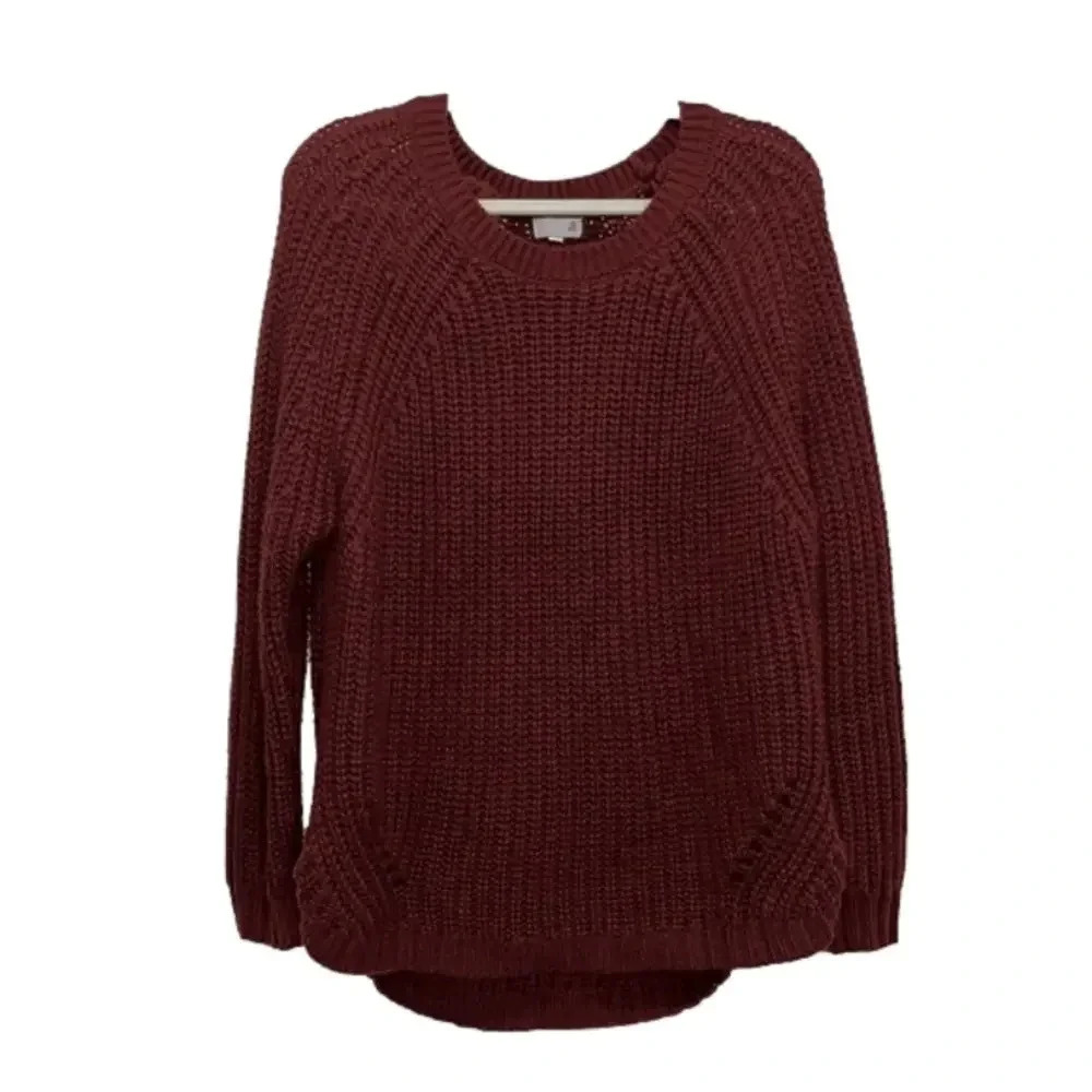 3 for $13 XXL acrylic crochet sweater ribbed knit cuff ribbed hem sweater plus